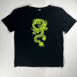 Boy's Black Graphic Dragon Tee